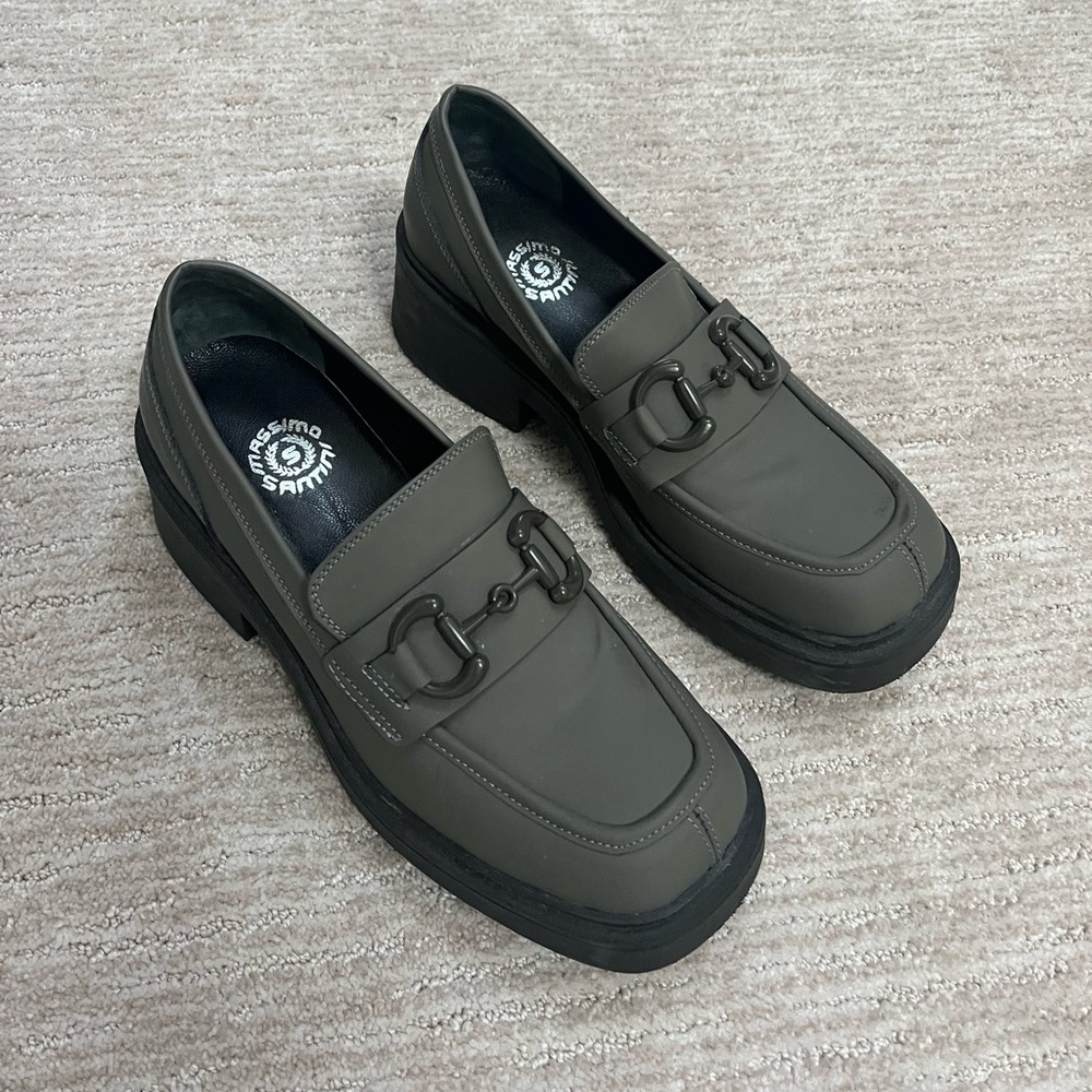 MASSIMO SANTINI Chunky Lug Sole Loafers 39